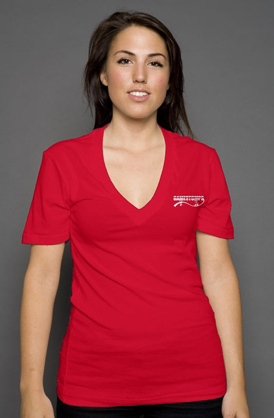 GameStomps women's deep v-neck